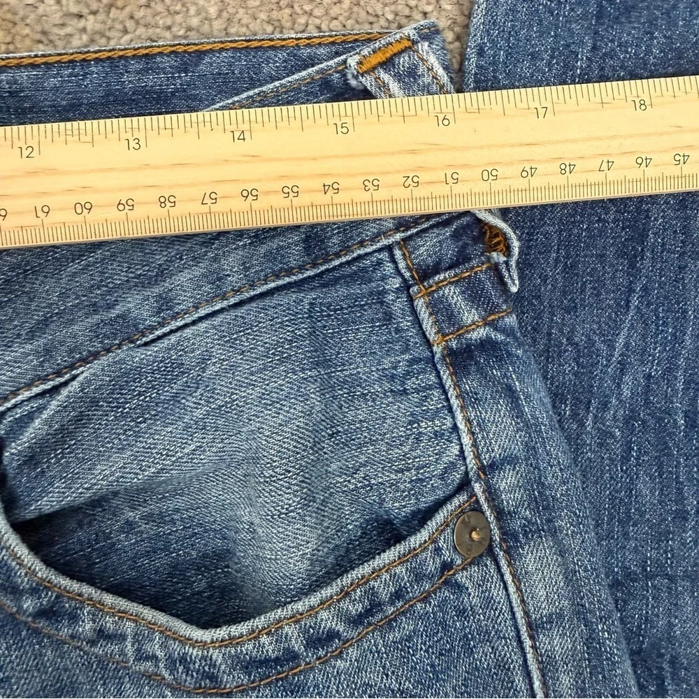 True Religion Geno Jeans Men's Size 30 (32X34) Blue Relaxed Slim No Flap - Picture 12 of 13